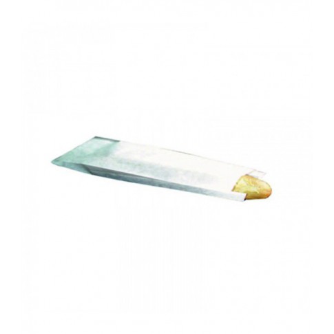 Sac à pain papier kraft blanc  100x40mm H580mm