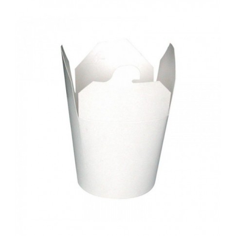 Pot carton blanc base ronde fermeture à fente 750ml Ø93mm  H95mm