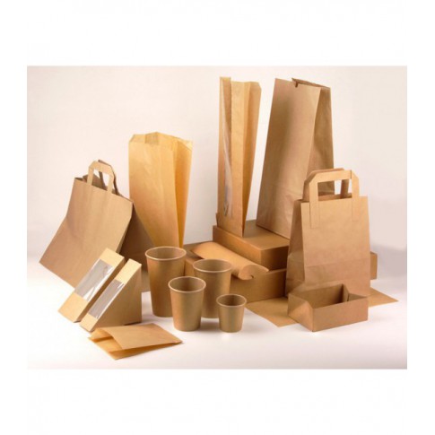 Triangle sandwich kraft double à fenêtre  72x123mm H123mm