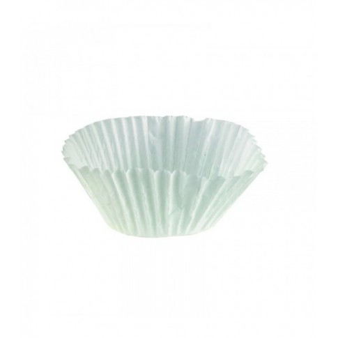 Caissette papier de cuisson ronde blanche siliconée   H41mm