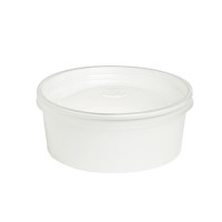 Saladier rond en carton blanc "Buckaty"  H60mm 700ml