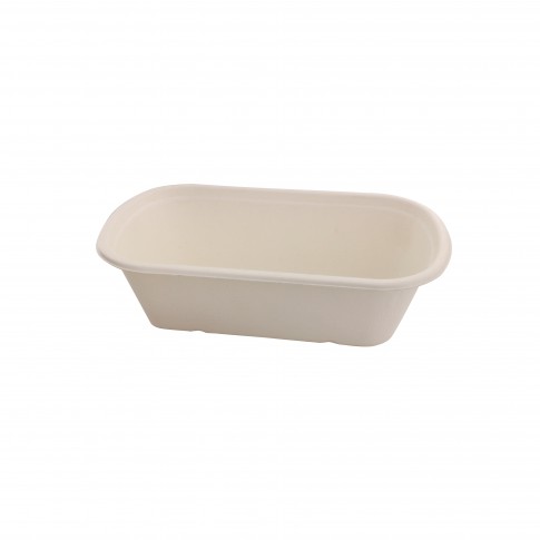 Boîte rectangulaire brune en pulpe "Eco-Rec" 750ml 229x134mm H44mm