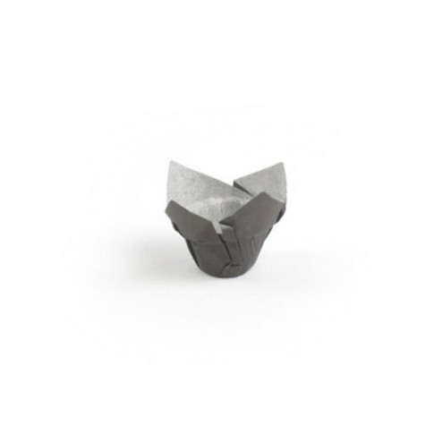 Caissette de cuisson forme tulipe en papier noir ingraissable
