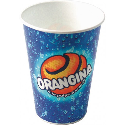 Gobelet carton Orangina  H120mm 300ml