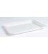 Couvercle plat blanc en pulpe pour plateau repas 60x60mm