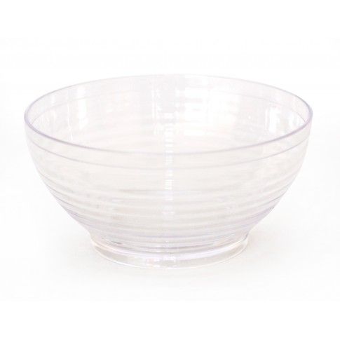Mini coupelle plastique PS transparente "Milo"  H34mm 90ml