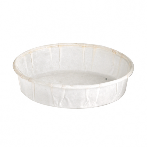 Pot papier plissé blanc  H51mm 30ml