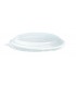 Couvercle plat transparent en plastique RPET
