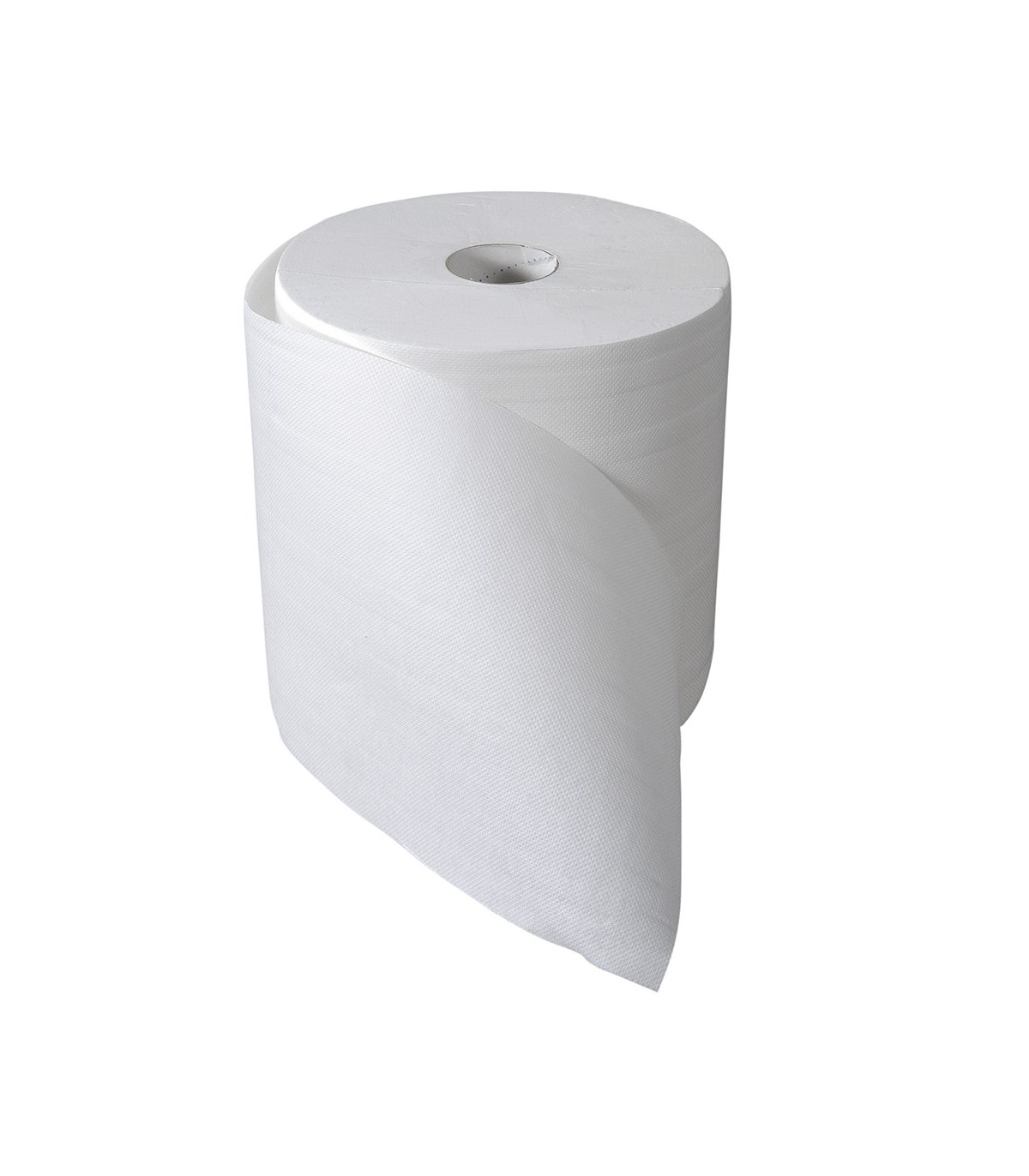 Bobine d'essuyage blanc 2 plis à devidage central 145mm