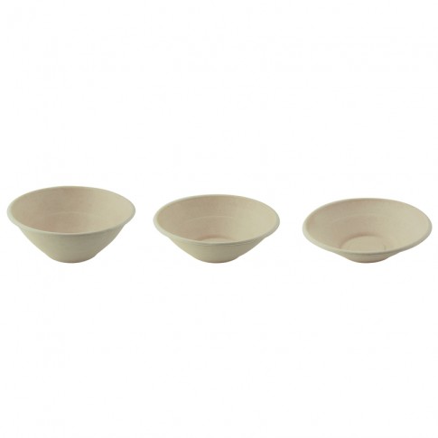Bol rond brun en pulpe "Poke"   H49mm 700ml