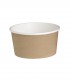 Pot "Deli" rond en carton décor brun   H70mm 480ml