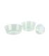 Caissette de cuisson plastique PS ronde translucide  H27mm 120ml