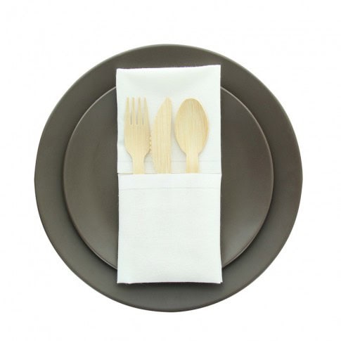 SERVIETTE COTON CREME 400x400mm