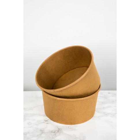 Saladier rond en carton kraft "Buckaty"   H68mm 750ml