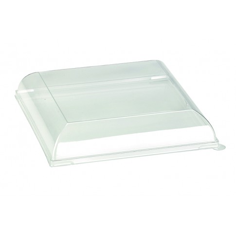 Couvercle BioNchic dôme transparent en plastique PET 181x181mm H30mm