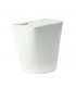 Pot carton blanc base ronde fermeture à fente 500 ml Diam: 8 cm 8 x 8,5 x 9,3 cm