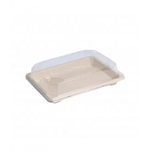 Couvercle dôme transparent en plastique PET 141x99mm H7mm