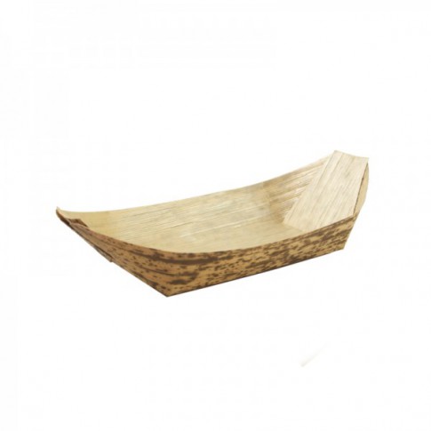 Jonque en feuille de bambou "Zebra" 90x45mm H13mm