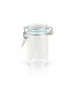 Mini bocal en verre avec joint silicone bleu clair 65 ml Diam: 4,5 cm 4,4 x 4,2 x 8,3 cm