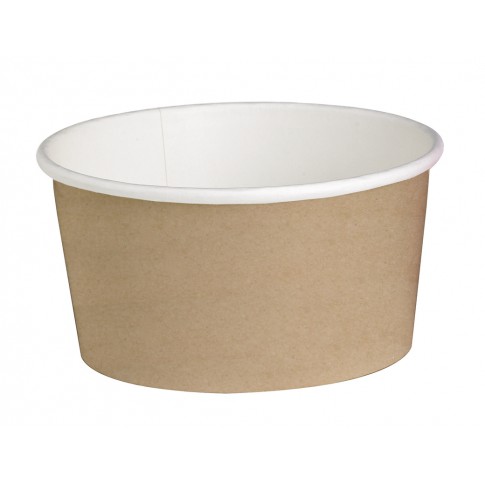 Pot "Deli" rond en carton kraft   H87mm 600ml