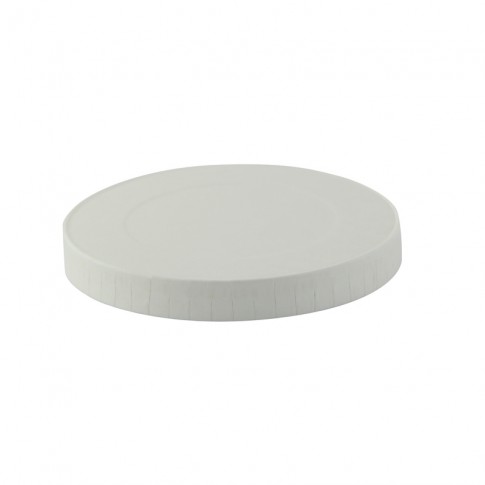 Couvercle carton blanc chaud et froid  H11mm