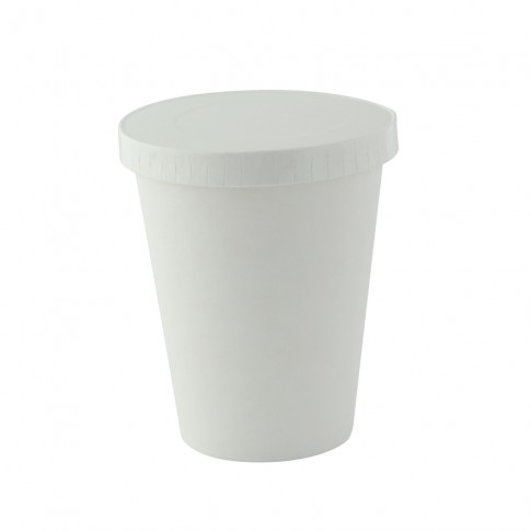 Couvercle carton blanc chaud et froid  H11mm
