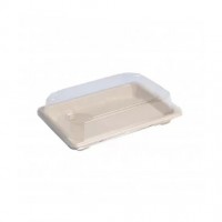 Couvercle transparent en plastique PET 165x230mm H46mm