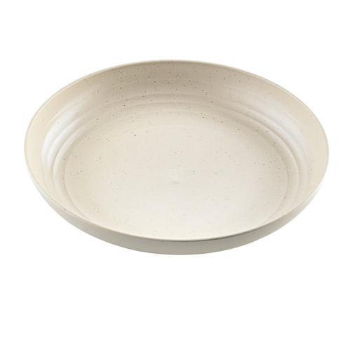 Huskly Assiette Remployable Composite Beige -Diam 198Mm H30Mm X96Pcs(8X12Pcs)