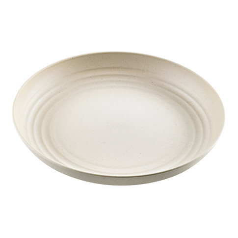 Huskly Assiette Remployable Composite Beige -Diam 220Mm H30Mm X48Pcs(8X6Pcs)