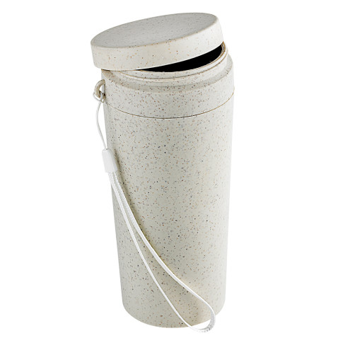 Huskly Bouteille + Couvercle Remployable Composite Beige  -310Ml X40Pcs(4X10Pcs)