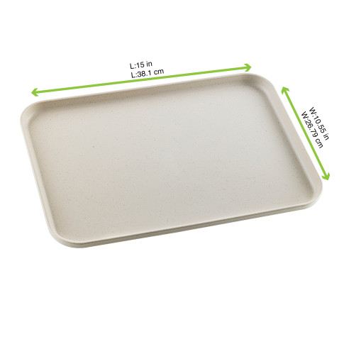 Huskly Plateau Remployable Composite Beige - 380X268X16Mm X20Pcs