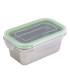 Noxbox Boite Repas Rectangulaire Inox Avec Couvercle Pp 620Ml X 6Pcs