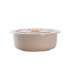 Huskly Bol Reutilisable En Composite Beige Avec Couvercle Pp 500Ml X30Pcs