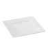 Assiette pulpe carrée blanche