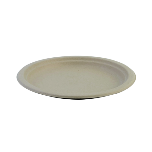 Assiette pulpe ronde brune  220mm
