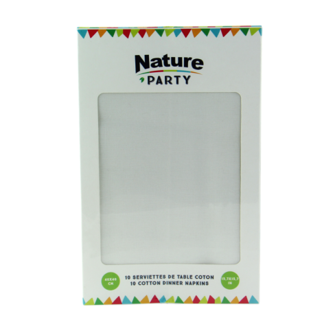 Serviette coton blanc