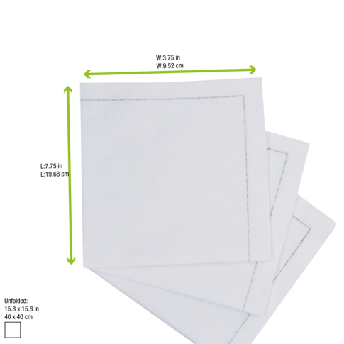 Serviette coton blanc