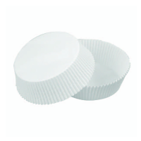 Caissette papier de cuisson ronde blanche siliconée Diam: 3,8 cm 3,8 x 2,1 cm