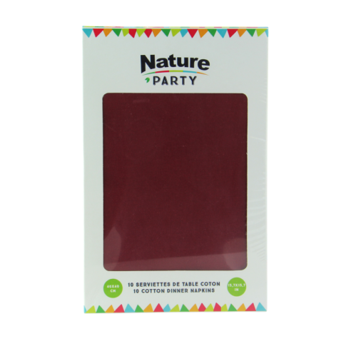 Serviette coton rouge