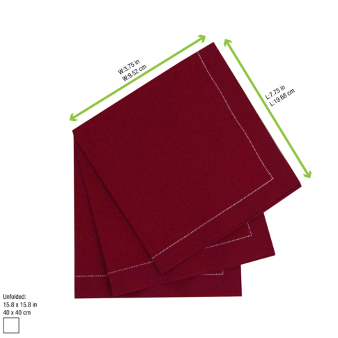 Serviette coton rouge