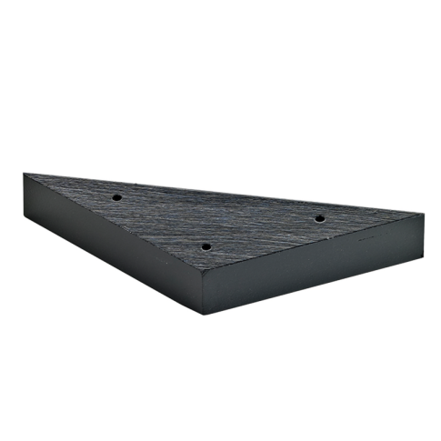 Plateau bambou triangulaire noir pour 3 pics "Sima"    H20mm