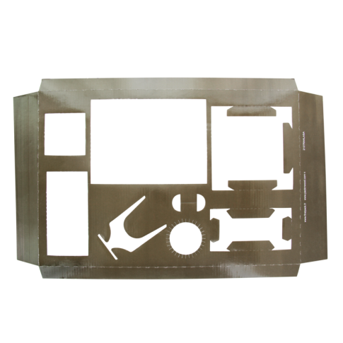 Insert carton marron pour vaisselle "Samourai" et "Klarity" 480ml 90mm  H25mm