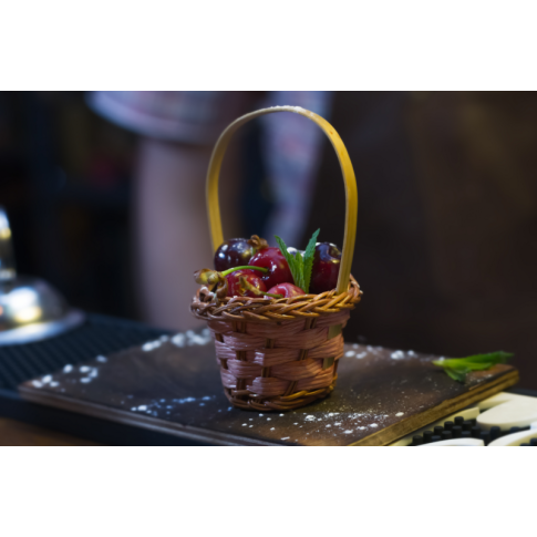 Mini panier osier bicolore "Rai"