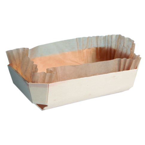 Moule de cuisson bois "Juliette" avec caissette papier  980mm  H59mm