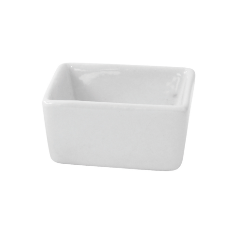 Mini bol cube en porcelaine blanc    H25mm
