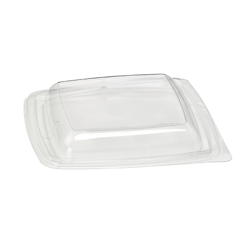 Couvercle dôme plastique transparent 19,5 x 19,5 x 3 cm