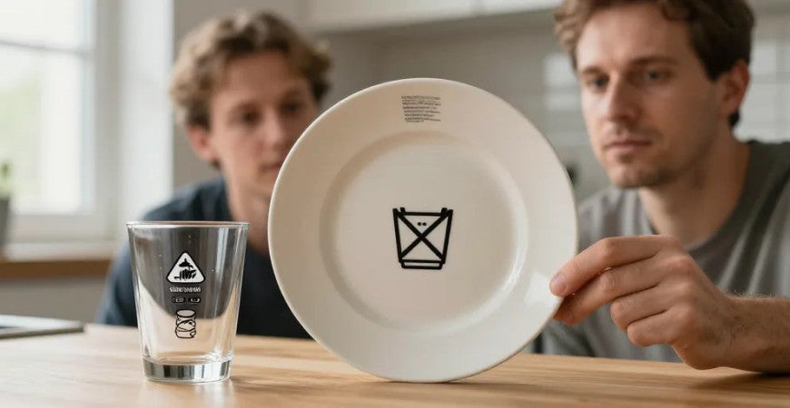 Symbole vaisselle n'allant pas au lave vaisselle : le pictogramme et ses alternatives ?