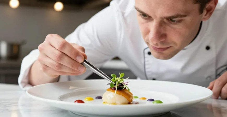 Décoration assiette : les 5 techniques simples pour un dressage gastronomique