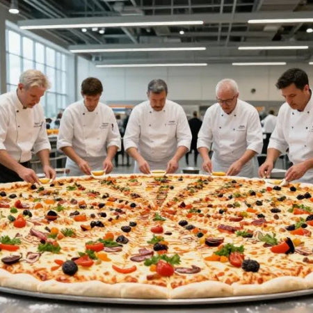 La plus grande pizza au monde : les chiffres impressionnants du record