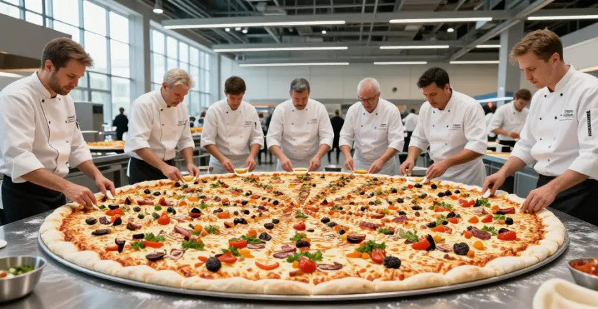 La plus grande pizza au monde : les chiffres impressionnants du record
